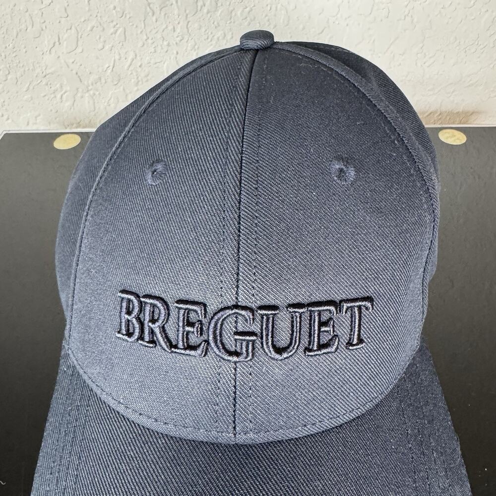 Breguet Hat Cap Dark Navy Blue Mens Strapback Embroidered Quiet Luxury - Picture 2 of 13